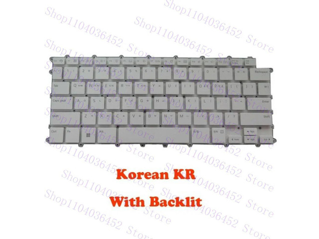 White Laptop Backlit Keyboard For 14Z90RS 14Z90RS-G 14Z90RS-K Korean KR