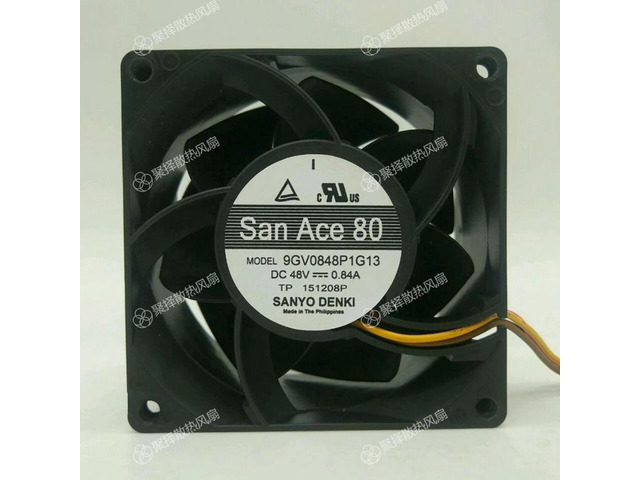 for Sanyo Denki 9GV0848P1G13 DC 48V 0.84A 80x80x38mm 4-Wire Server Cooling Fan High Speed Airflow CFM Cooler