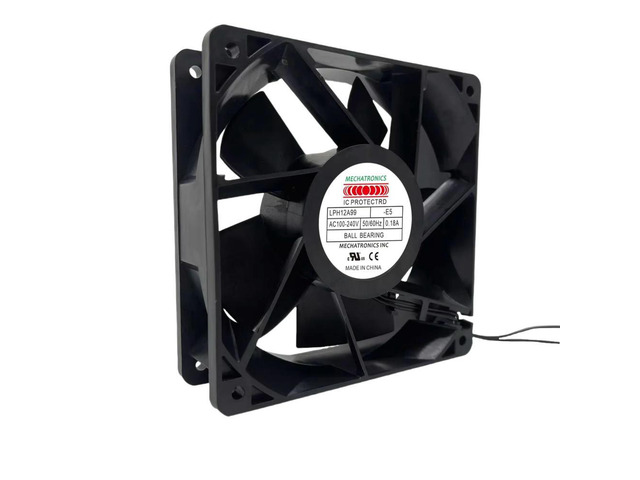 LPH12A99 120mm EC Axial Fan 100-240V AC 123.9CFM Blower 3500RPM Ball Bearing Cooling for Inverters/Welders