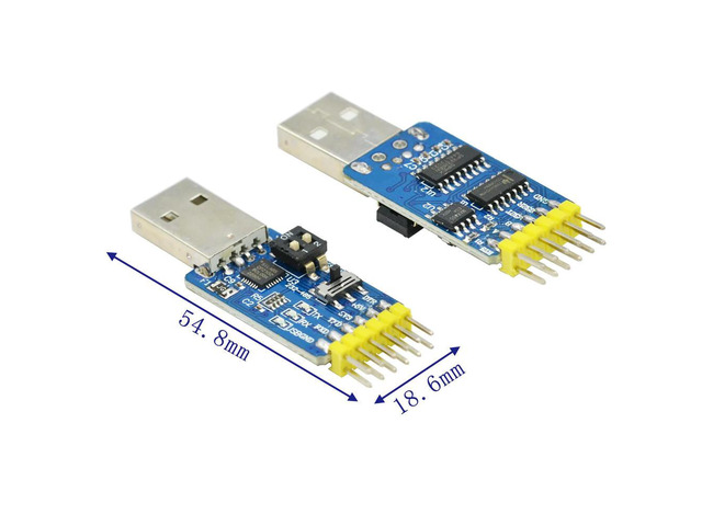 CP2102 six-in-one multifunctional serial port module usb to TTL 485 232 mutual conversion compatible with 3.3V/5V level