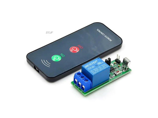 IR 1 Channel Infrared Receiver Driving Switch Relay Driver Module Board 5V + Active Remote Controller