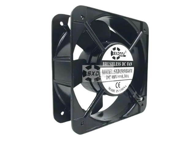 SXD15050B48M 150mm DC 48V High Speed Fan 5000RPM, 338.8CFM, Professional Grade Industrial & Server Cooler (150x150x50mm)