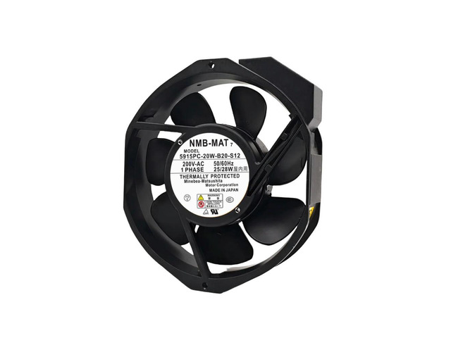 5915PC-20W-B20-S12 172x150x38mm 200V AC Axial Cooling Fan - 2700 RPM, 176.5 CFM, l Blade, High-Temperature