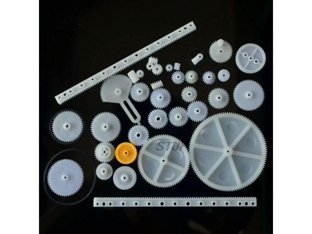 34PCS a lot,Plastic gear,rack, pulley, belt,Worm gear,Single-and double-gear,8-56 teeth