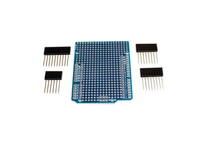 10PCS/LOT Prototype PCB Expansion Board For UNO R3 ATMEGA328P Shield FR-4 Fiber PCB Breadboard 2mm 2.54mm Pitch