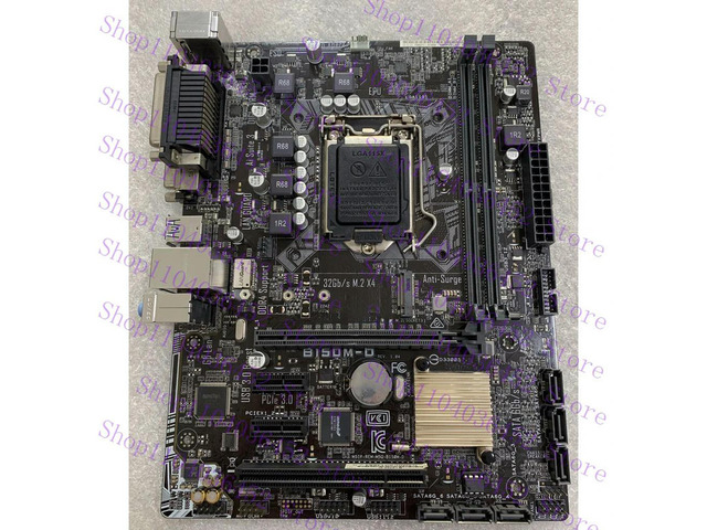 FOR B150M-D Motherboard LGA1151 B150 DDR4 MicroATX On-Board Video Chipset DVI VGA Ethernet (RJ-45)