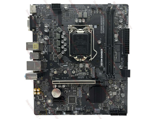 For H510M BOMBER Motherboard Supports 10th/11th GEN LGA1200 2xDDR4 HDMI VGA