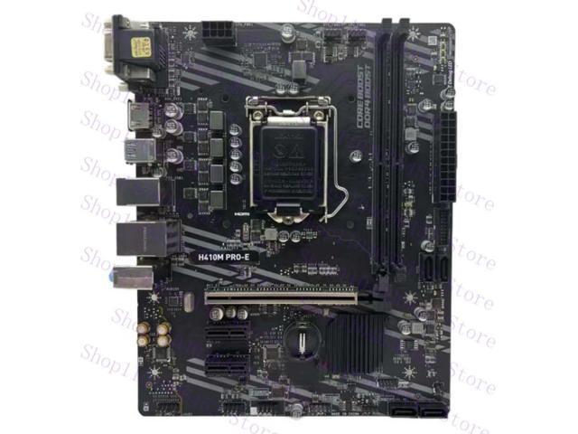 for H410M PRO-E Motherboard H410 LGA 1200 DDR4 M-ATX VGA DVI-D HDMI