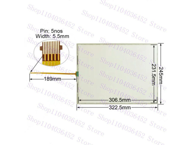 For 2711P-T15C22A9P-A 2711P-T15C22A9P-B Touch Screen Glass Panel