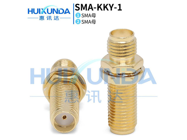 SMA-KKY-1 SMA female to master belt nut fixing panel through wall KYK double female head through connector