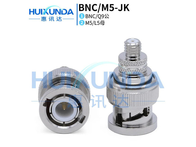 BNC/M5-JK BNC Male to M5 Female Acceleration Sensor Adapter BNC Male to L5 Female Connector