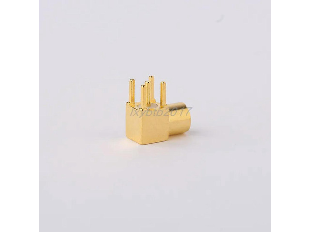 MMCX-KWHD RF connector MMCX-KWE female elbow housing integral straight foot PCB soldered plate socket