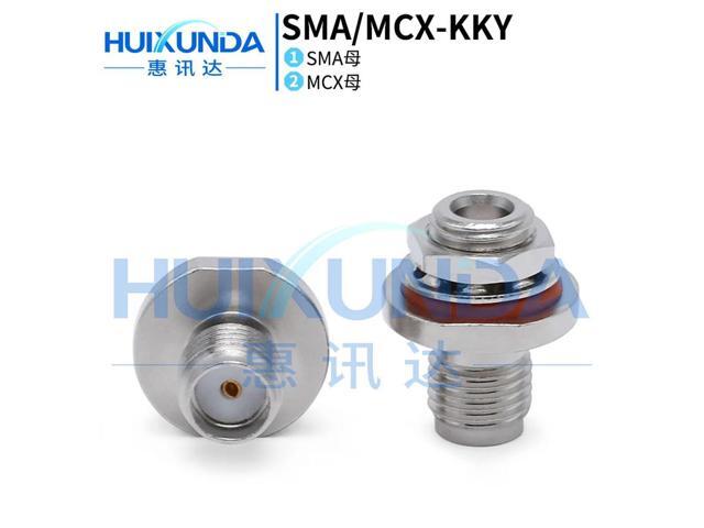 SMA/MCX-KKY Nut Rear SMA Female to MCX Master Nut Fixed Panel Wall Connector