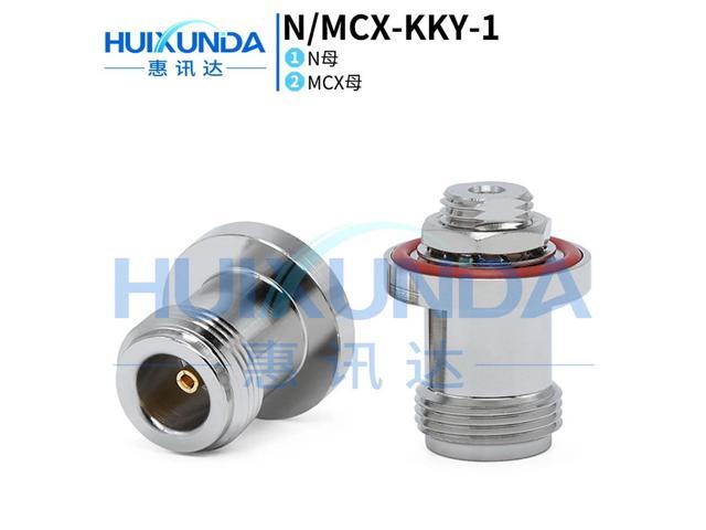 N/MCX-KKY-1 N female to MCX female nut rear through wall connector GPS antenna adapter connector