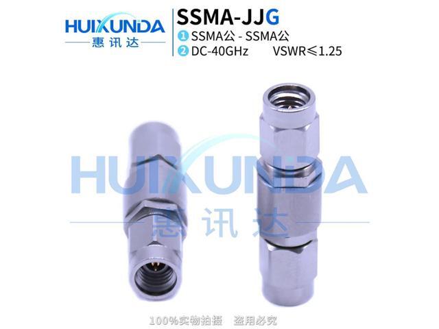 SSMA-JJG millimeter wave stainless steel 40G high frequency test adapter SSMA male connector