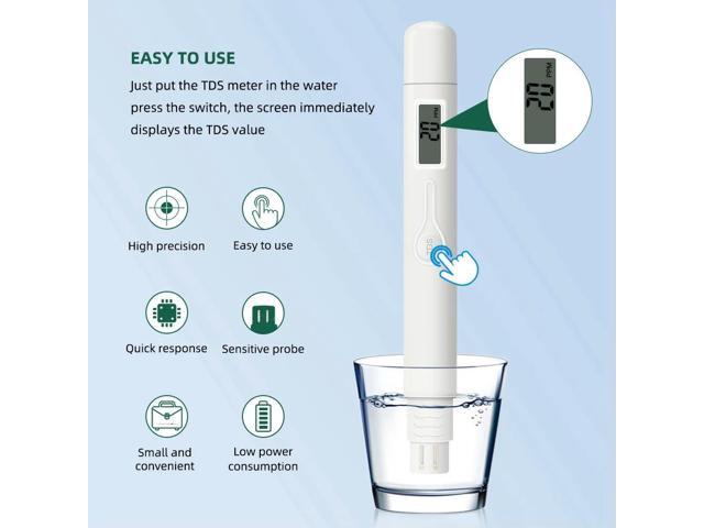 TDS Meter0-9990Ppm Digital Water Purity Tester Testing Pen Measure Monitor For oratory Aquarium Swimming Pool