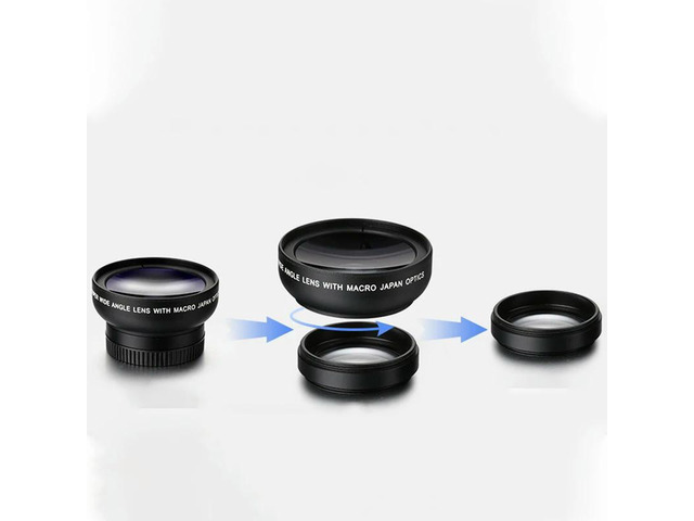 Phone Lens 0.45X Ultra Wide-Angle Macro Lens Phone External Camera For