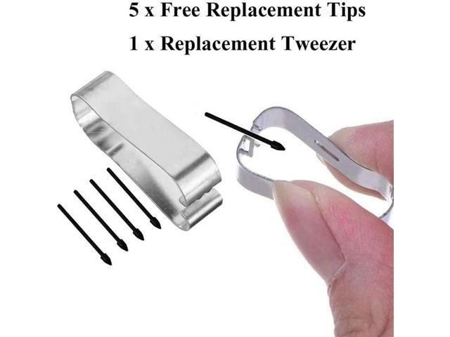 10X Touch Stylus S Pen Tips Nibs+ Pen Clip For Tab S7 S7+/S6 Lite/Note10/Note20 Universal Stylus Tip White