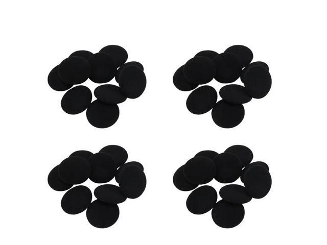 40 Pcs Sponges Protective Measures Soft Black Ear Cover Cushion For Headphone 5Cm