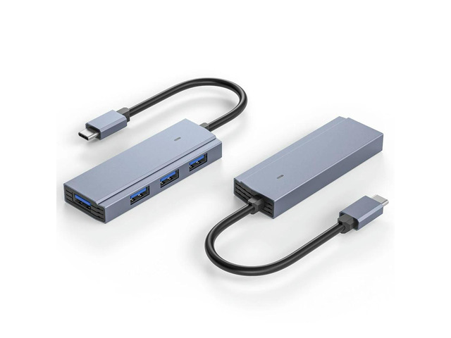 USB C Laptop Docking Station, 4-In-1 Type C Hub, With 4 USB3.0 Multi-Port Adapter For Laptops, Tablets,Phones