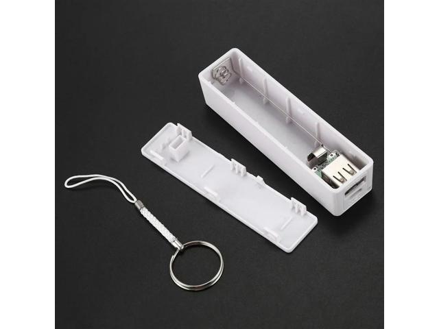2X External Power Bank Charger With Keychain (Without ) (White)