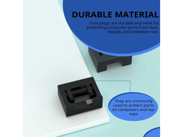 10Pcs USB Dust Plug Charger Port Cover Cap USB Security Lock Universal Dustproof Protector PC Notebook Laptop