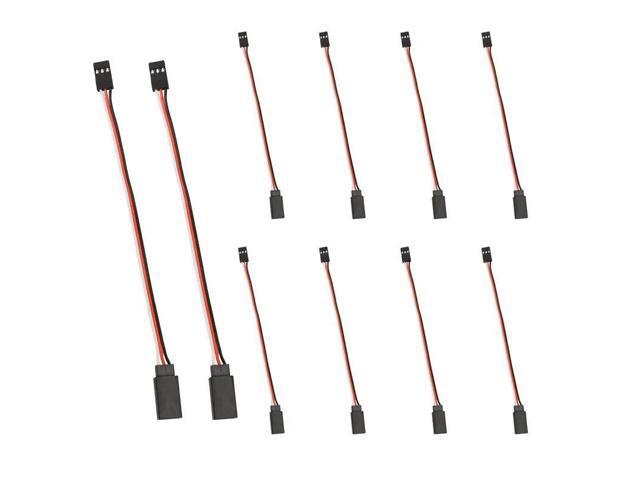 10Pcs 150Mm Servo Extension Lead Wire JR Cable 3Pin Male To Female For RC Car