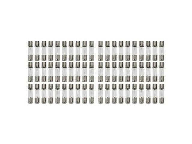 60 Pcs Electrical Components Glass Tube Fuse 250V 5A