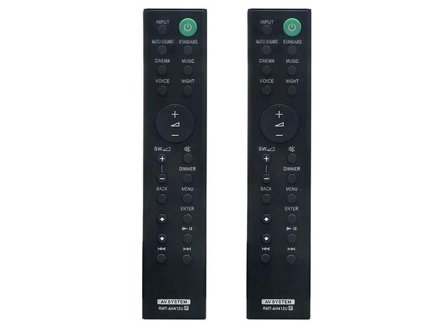 2X RMT-AH412U Remote Control Replaced For Home Cinema Soundbar HT-S700RF HT-S500RF SA-WS500RF SS-SS500RF SS-S500RF