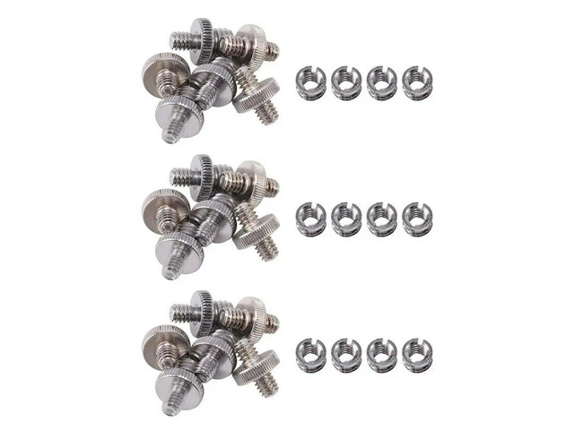 30 Pcs 1/4 Inch And 3/8 Inch Camera Screw Adapter Converter Threaded Mount Set For Tripod Monopod Ballhead Light Stand