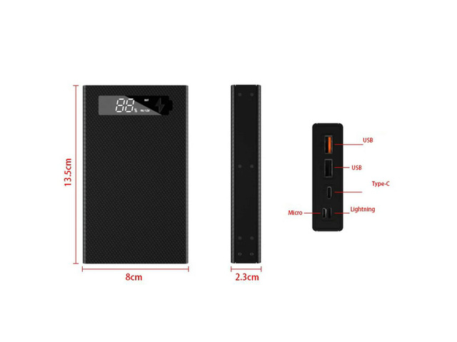 5 X Mobile Power Box Detachable Charging QC 3.0 PD DIY