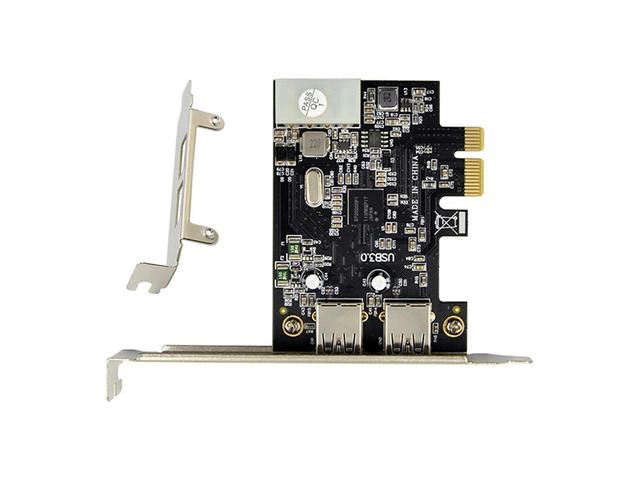 NEC720200 PCI-E X1 Riser Card Dual Port USB 3.0 Expansion Card 5G Rate External USB Master Conversion Card