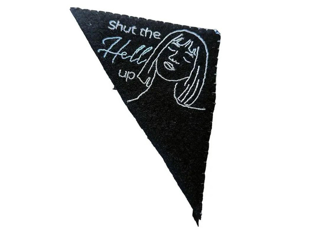 Bookmark Books Funny Word For Book Lovers Hand Embroidered Felt, Corner Bookmark