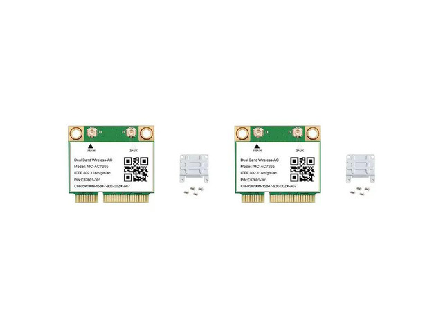 2X 1200Mbps MC-AC7265 Dual Band Mini PCI-E Card Bluetooth 4.2 802.11Ac Dual Band 2.4G 5Ghz Adapter