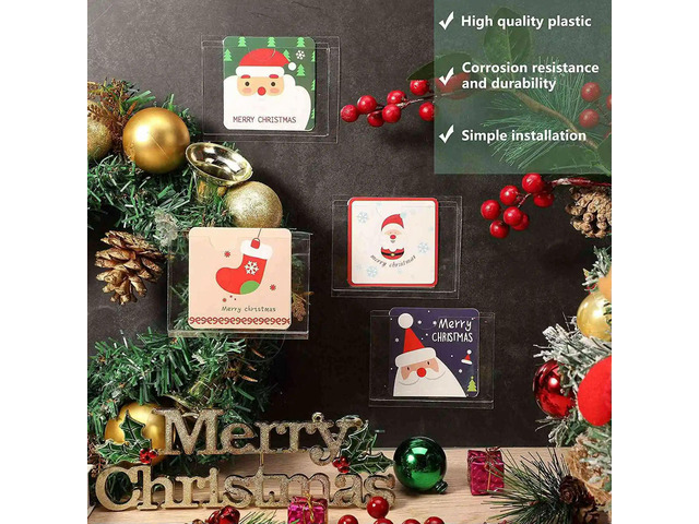 72Pcs Self-Adhesive el Card Holder Index Pockets Holder 6X8.5Cm Clear Plastic Card Holder Adhesive el Holder
