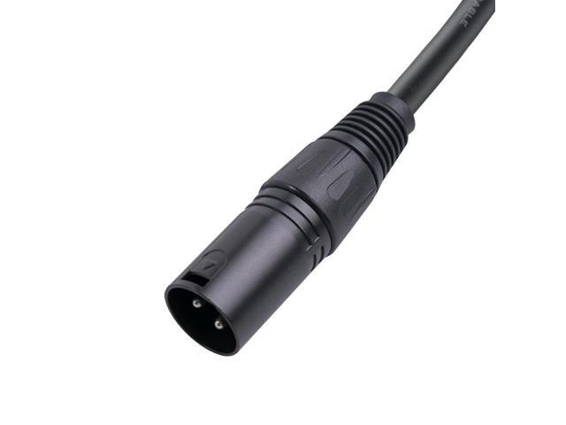 2Pcs 3 Pin XLR Right Angle Male To Female Plug Microphone Audio Cable 90 Degree XLR Female To Straight XLR Male Cable