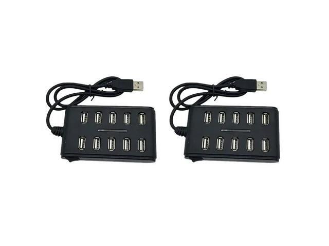 2X 10 Port High Speed Extension Cable USB 2.0 Hub Adapter For Laptop PCB Interface Device