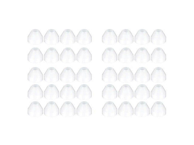 40Pack Pen Bushings,White Non-Stick Pen Bushing For CA Finishing Pen Turning(0.43Inch/11Mm Height,0.55Nch/14Mm Diameter)