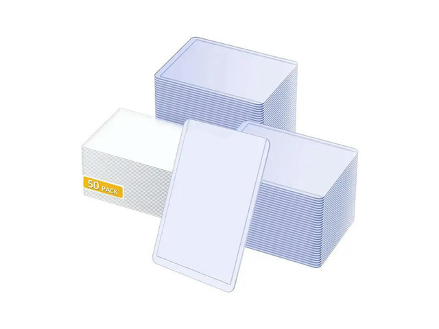 36Pcs 35PT 3 X 4 Inch Hard Card Sleeves PVC Clear Protective Sleeves Holder For Baseball/Sports/Trading/Game Card