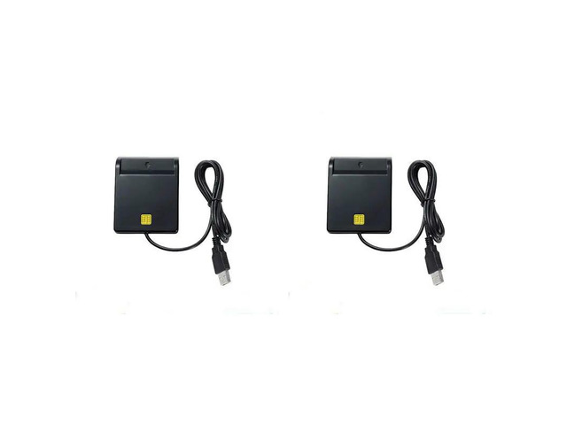 2X USB Card Reader For Bank Card IC/ID EMV Card Reader For 7 8 10 For Linux OS USB-CCID ISO
