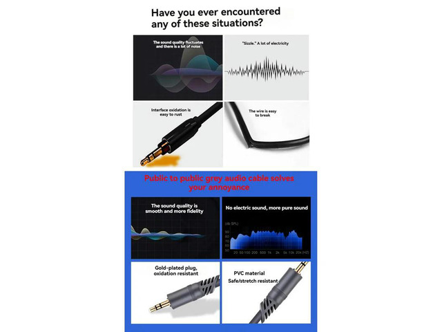 3.5Mm Aux Cable Male To Male 3.5Mm Audio Cable Jack For Oneplus Headphones Speaker Cable Car Aux Cord,