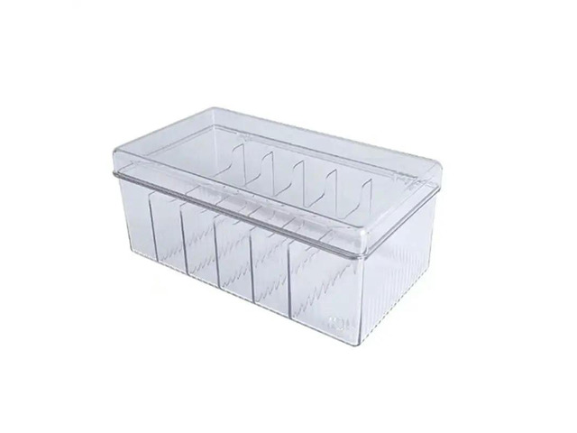 1 PCS Cable Organizers Case With Lid For Home Office Supplies, Electronics Accessories, USB (Clear)