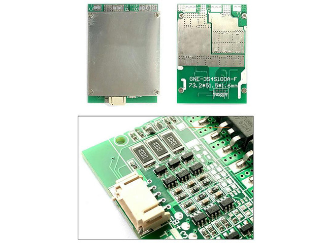 3X 3S 12V 100A BMS Li-Iron Lithium Charger Protection Board With Power Balance