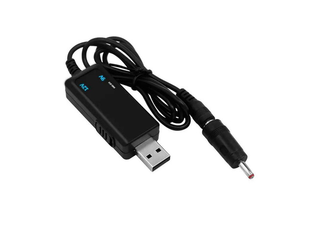 5X USB Boost Converter USB Step-Up Converter Cable DC 5V To 9V 12V 3.5X1.35Mm Connecter For Power Converter,1 Support 1