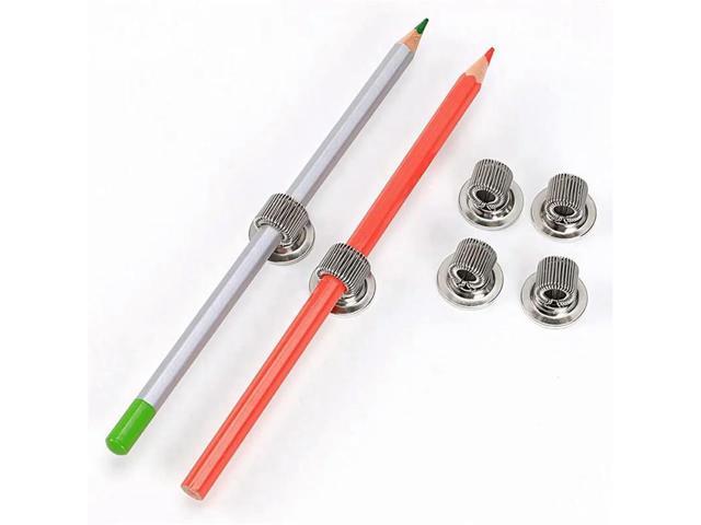 36 PCS Stainless Steel Pen Pencil Holder Clips With Adjustable Spring Loop Self Adhesive Pen Clip Holder