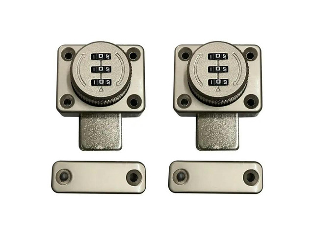 2Pcs No Punchingcombination Lock Latch Bolt Latch Door Hitch Sliding Door Lock Open Door Lock Room Door Ecurity