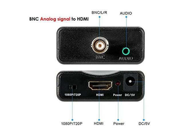 2X BNC To Converter Adapter Female CVBS BNC Coax 1080P Output HDCP Hook Security Camera Dvrs Surveillance