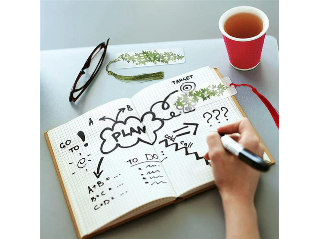 75 PCS Rectangle Acrylic Bookmark Blank Clear DIY Unfinished Book Markers With Colorful Tassels Ornaments Crafts Decors