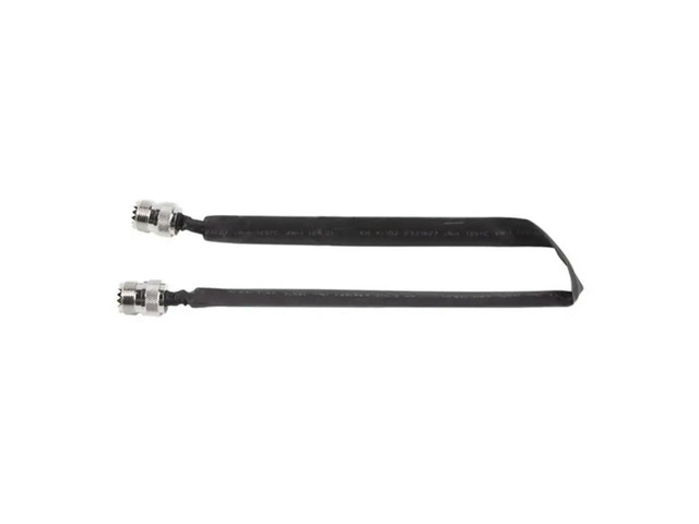 4X Window Pass Through Flat RF Coaxial Cable SO239 UHF Female To UHF Female 50 Ohm RF Coax Pigtail Extension Cord 20Cm