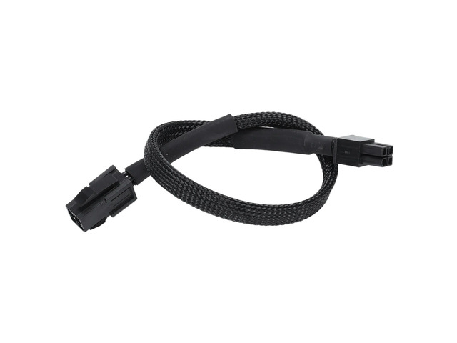 10X Sleeved ATX 4 Pin P4 Male To ATX P4 Female CPU Power Extension Cable Black